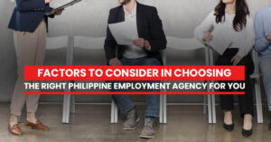 Job applicants preparing for interviews—a guide to choosing the right Philippine employment agency for career success.